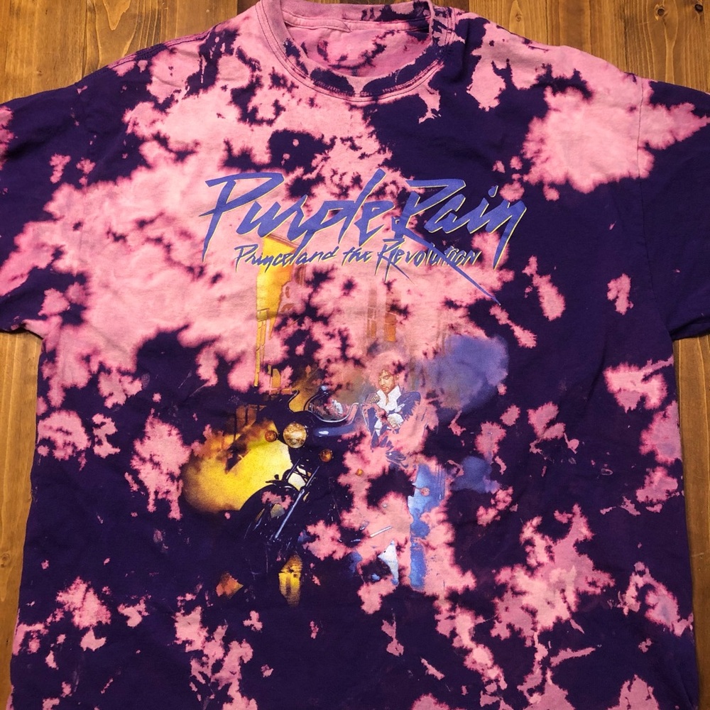 Prince purple rain size large oversized T